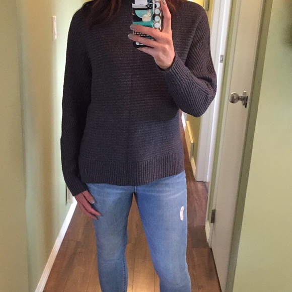 Loft Ribbed Mock Neck Sweater - Picture 2 of 11